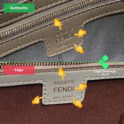 how to spot a fake fendi baguette|fendi baguette authentication.